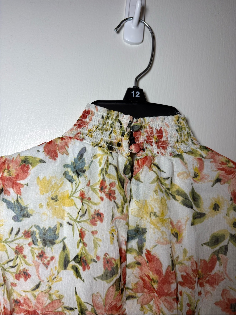 STATE Cream Floral Ruffle Mini Dress - Picture 5 of 10